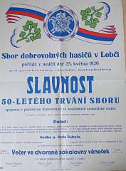 50-ti leté výročí založení hasičského sboru