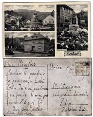 Pohlednice od tety Dáši Kalivodové kamarádce